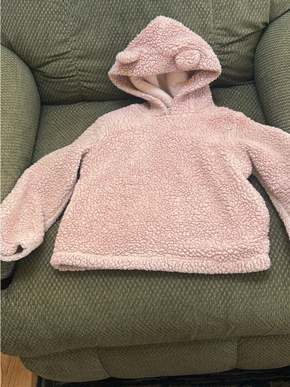 Harper Canyon Light Pink Teddy Fleece Hooded Pullover